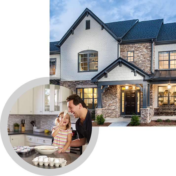 Patrick Malloy Exterior Photo and Dad and Daughter in Kitchen