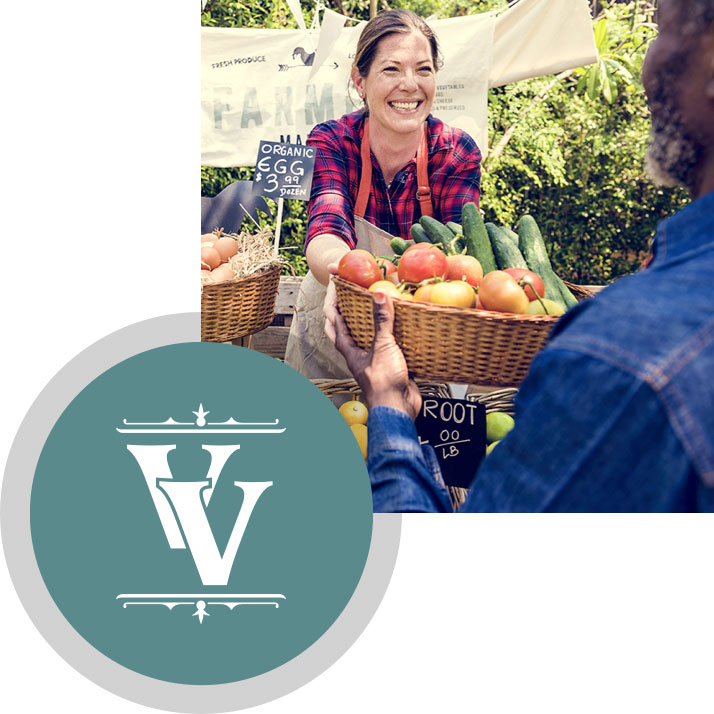 Virginia Village Market and Logo