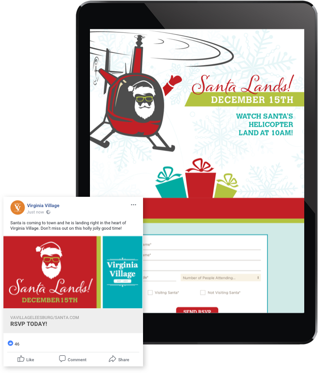 Virginia Village Santa Lands