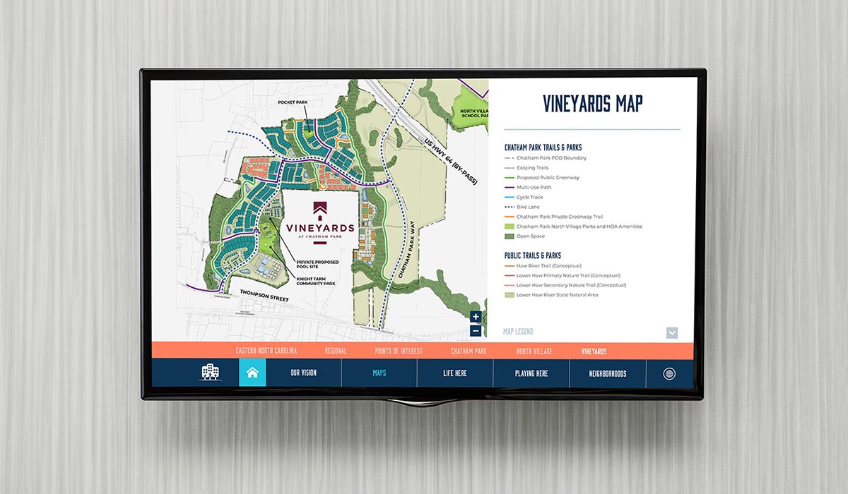 Chatham Park Touchscreen