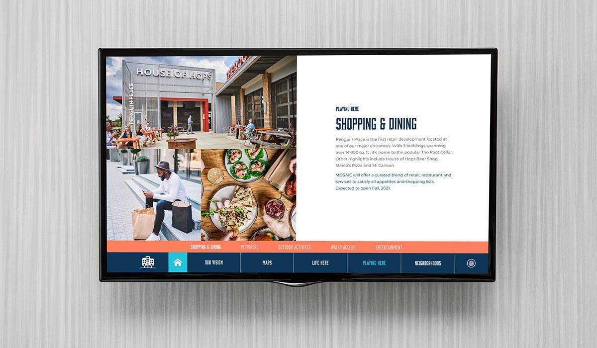 Chatham Park Touchscreen